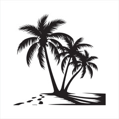 Tropical Palm Trees silhouette
