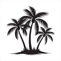 Obraz premium Tropical Palm Trees silhouette 