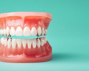 Obraz premium Digital orthodontic treatment simulation, dentist demonstrating options to patient