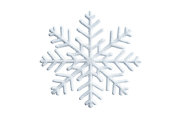 Snowflake intricately detailed, winter motif, decorative element, cut out transparent