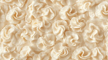 Creamy buttercream frosting swirls, cake texture, close-up, delicate patterns