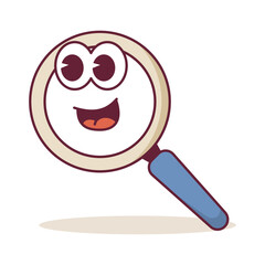 magnifying glass groovy character