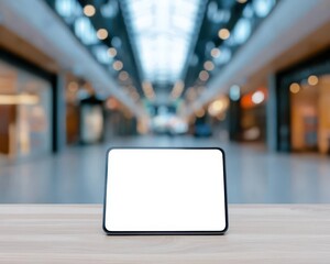 A futuristic shopping experience with biometric payment technology, showcasing security and ease