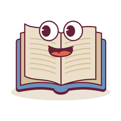 book open groovy character