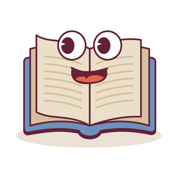 book open groovy character