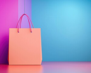 A futuristic shopping experience with biometric payment technology, showcasing security and ease