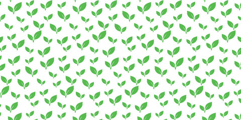 minimalist seamless pattern of leaves with random position and size. leaf background