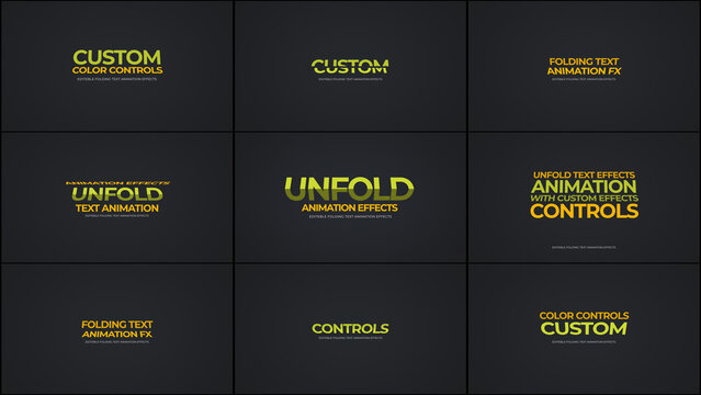 Unfold Text Animation