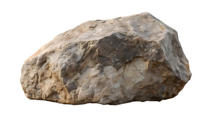 Massive Rock Stone Isolated on Transparent Background – Natural Boulder PNG