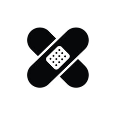Vector of Plaster Icon. Vector of Band Aid