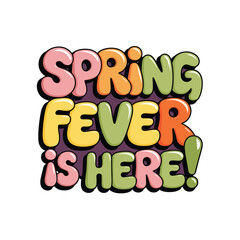 Spring concept vector art. Hello Spring typography illustration