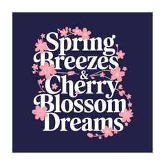 Spring concept vector art. Hello Spring typography illustration