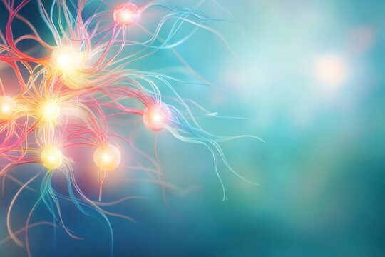 Abstract representation of digital networks portraying cyber espionage themes and interconnected nodes