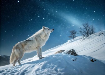 Obraz premium wolf in snow