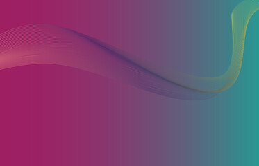 Vibrant Gradient Wave Background with Colorful Lines