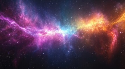 Naklejka premium Colorful nebulae in deep space