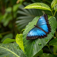 butterfly on leaf