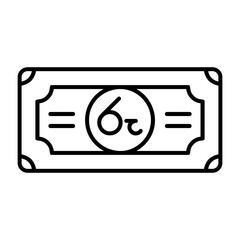 Sri Lankan Rupee Note Icon
