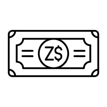 Zimbabwean Dollar Note Icon