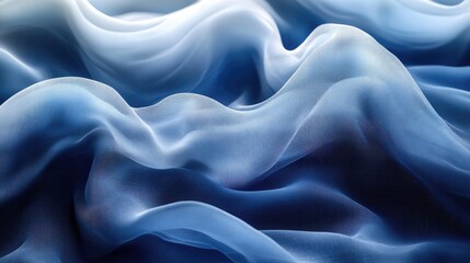 Obraz premium Blue and white silk fabric texture