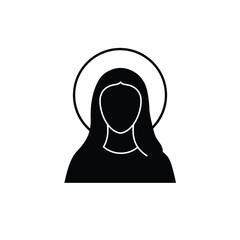Midwife Icon on White Background