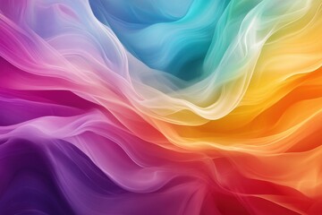 These are Abstract Rainbow Waves created on a Soft and calming Background that is visually pleasing