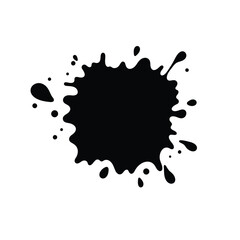 black ink blot