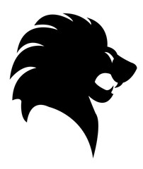 Lion clip art design on plain white transparent isolated background for card, shirt, hoodie, sweatshirt, apparel, card, tag, mug, icon, poster or badge