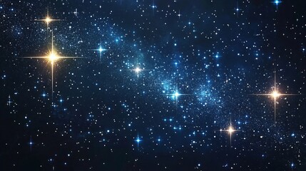 Surreal Fantasy Illustration of Stars and Stardust in Universal Theme