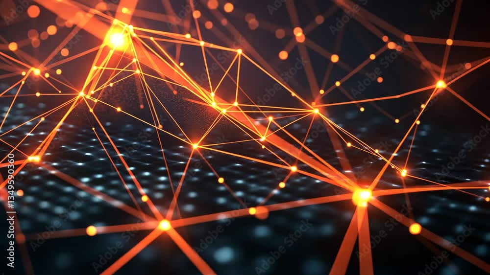 Poster abstract tech and science generative ai