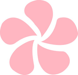 Flower clip art design on plain white transparent isolated background for card, shirt, hoodie, sweatshirt, apparel, card, tag, mug, icon, poster or badge