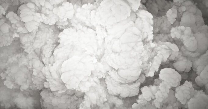 Textured white cloud surge. Intense, turbulent motion in a close-up, monochromatic 4K loop. Dynamic and detailed.


 3D render