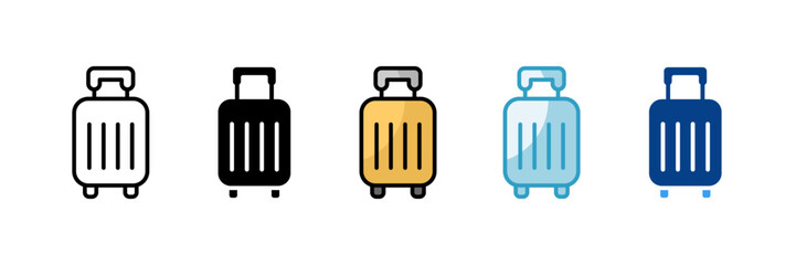 Baggage  Icon Set Multiple Style Collection