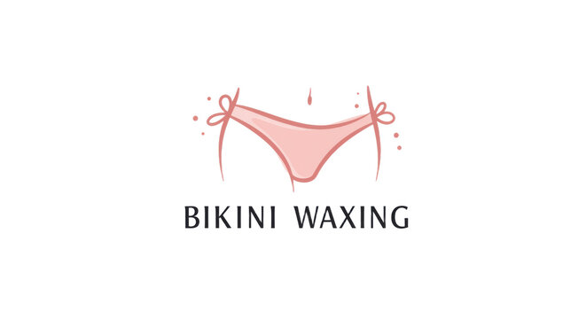 Bikini Waxing Logo with Text