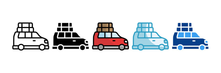 Car  Icon Set Multiple Style Collection