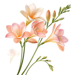 Fototapeta premium bouquet of flowers isolated on transparent background