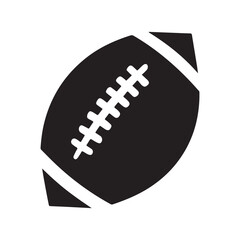 Rugby ball icon. Football game ball icons. Vector illustration eps 10