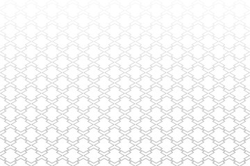 和柄 松皮菱 幾何学模様 グレー 