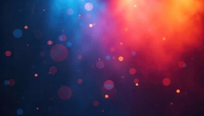 Fototapeta premium Vibrant Bokeh Lights Background – Abstract Blue and Orange Glow 