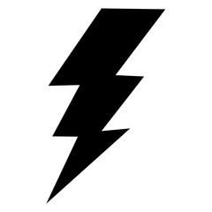 Icono plano rayo o relámpago 