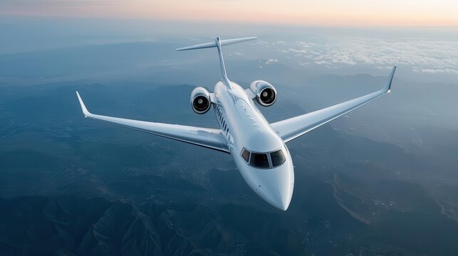 Highspeed private jet with ramjet engines for transcontinental travel at supersonic speeds, reducing flight times