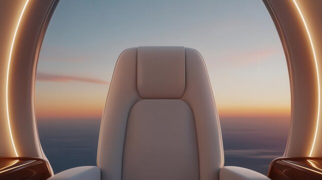 Luxury private jet with soundproof cabins and immersive 3D entertainment systems for inflight entertainment