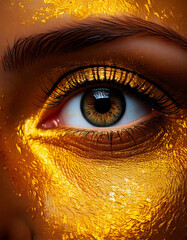 Gold Eye Macro Close
