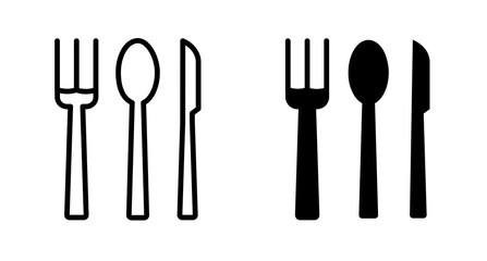 Cutlery icons collection