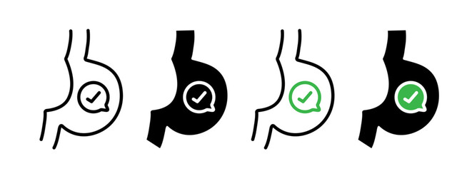 Good digestion icons collection