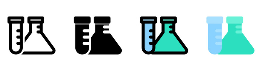 Modern and minimalist science icons. Suitable for educational and research applications.