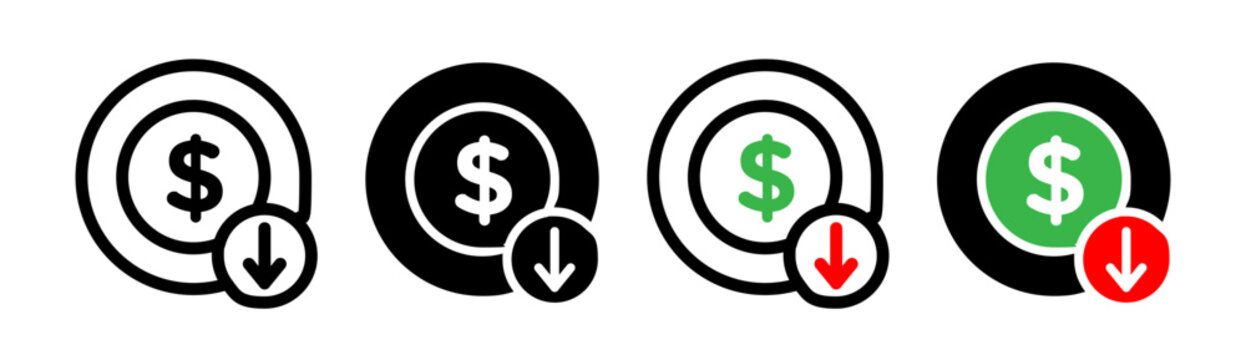 Reduce Cost Line Icon Images – Browse 4,419 Stock Photos, Vectors, and ...