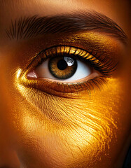 Gold Eye Macro Close