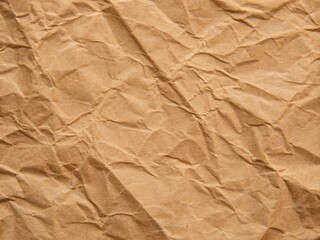 Fototapeta premium crumpled brown paper
