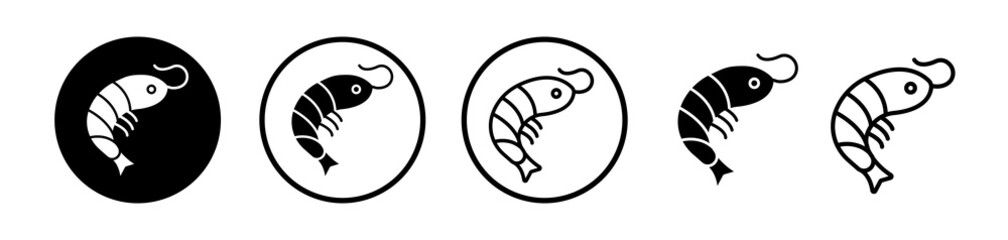 Shrimp icons collection